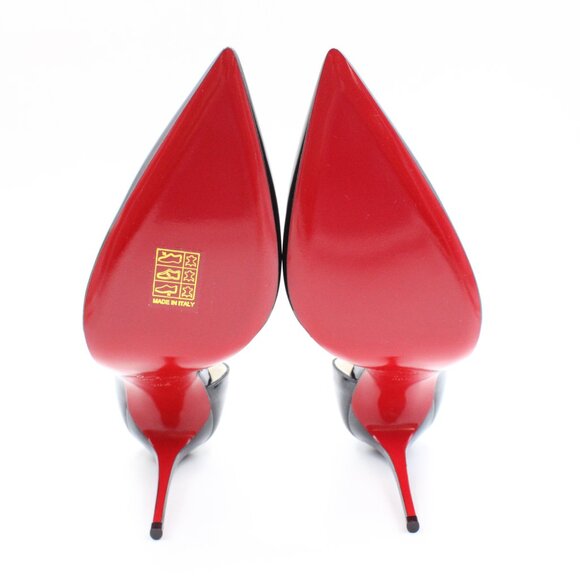 Christian Louboutin Black Patent Leather Heels - Picture 6 of 12